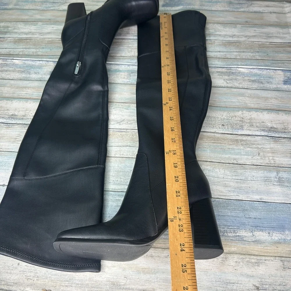 Marc Fisher Boots Denki 2 Womens Over The‎ Knee  Black Faux Leather Size 6